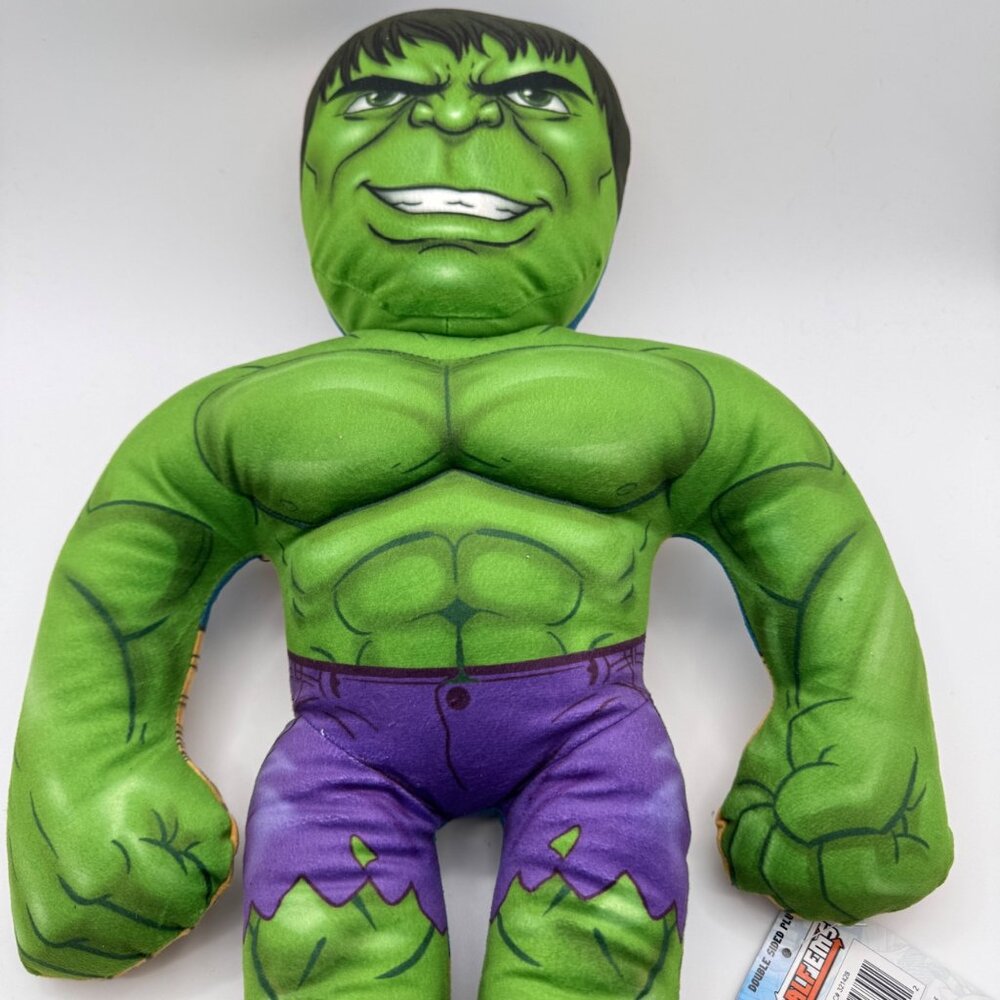 The Hulk Thanos Double Sided Plush Marvel Half Ems